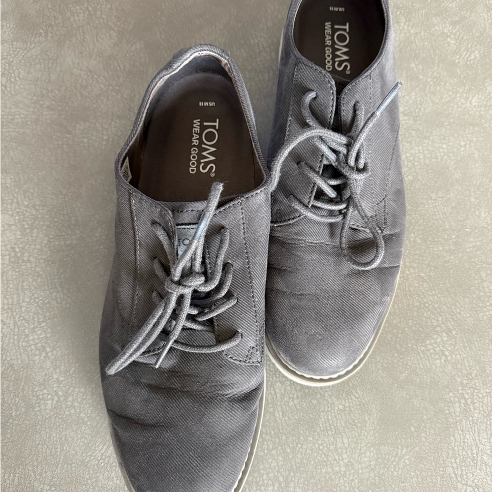 TOMS Men's Gray Navi TRVL Lite Oxfords - Charcoal